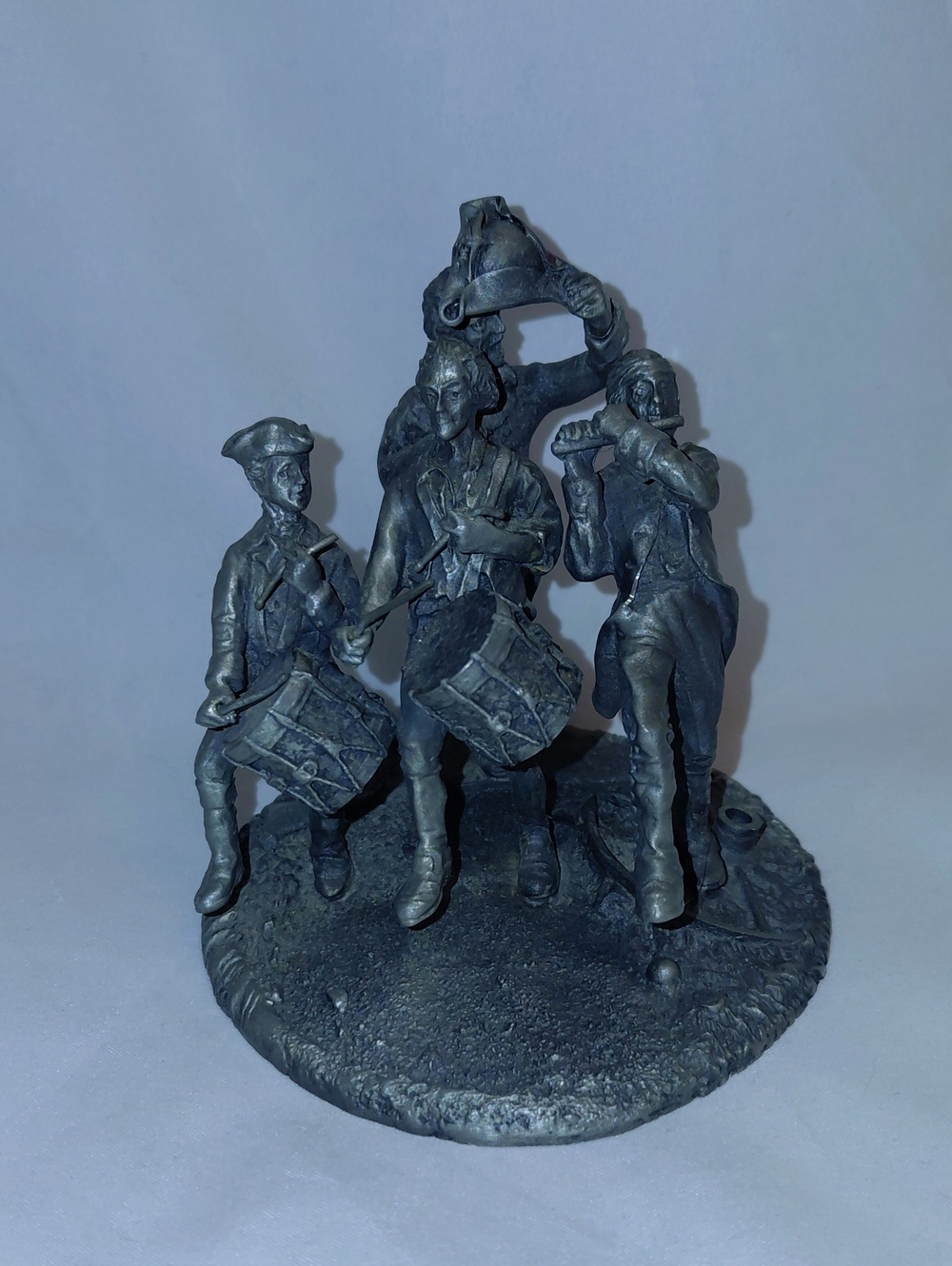 Michael Ricker pewter Spirit of 1776 figurine fife drum band (Without Flag)